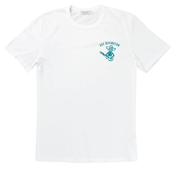 Supima Tee - Bones Chalk - Rooster 