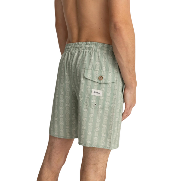 Tile Stripe Beach Short - Rooster 