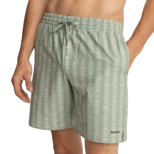 Tile Stripe Beach Short - Rooster 