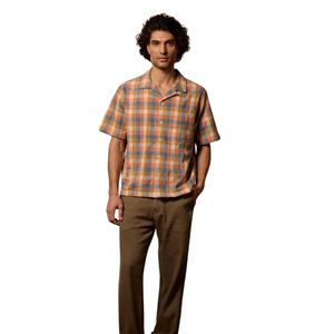 Khushi Camp Shirt Plaid Multi - Rooster 