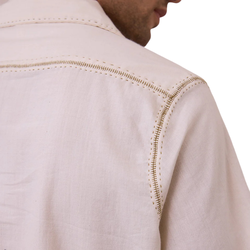 Khushi Camp Shirt Handsewn – Natural