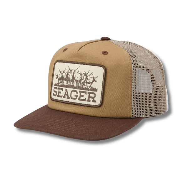 The Herd Snapback Tan/ Brown - Rooster 