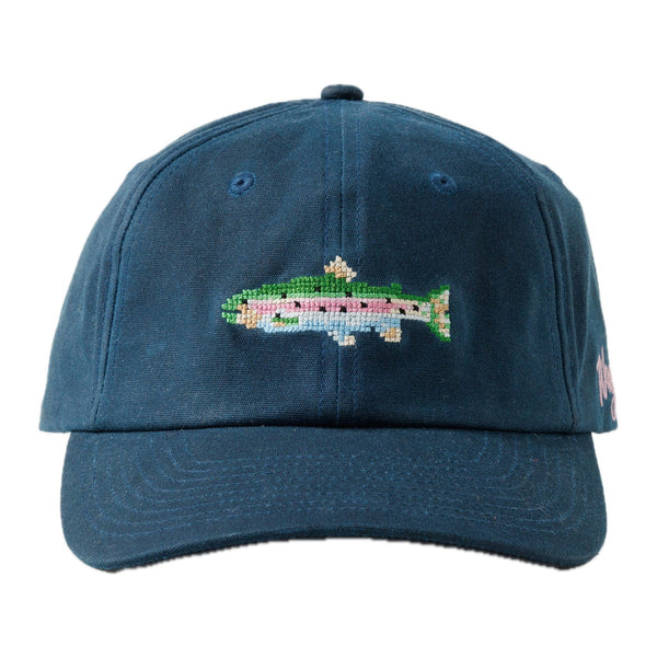 Upstream Waxed Canvas Hat Navy - Rooster Bus