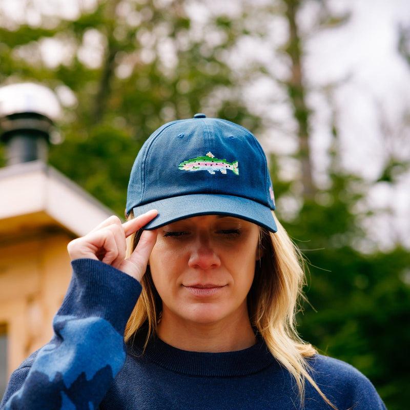 Upstream Waxed Canvas Hat Navy - Rooster Bus