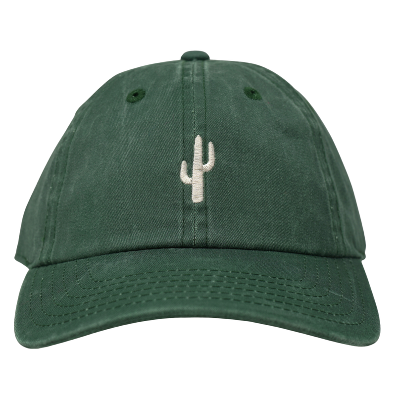 Washed Cactus Dad Hat - Rooster 