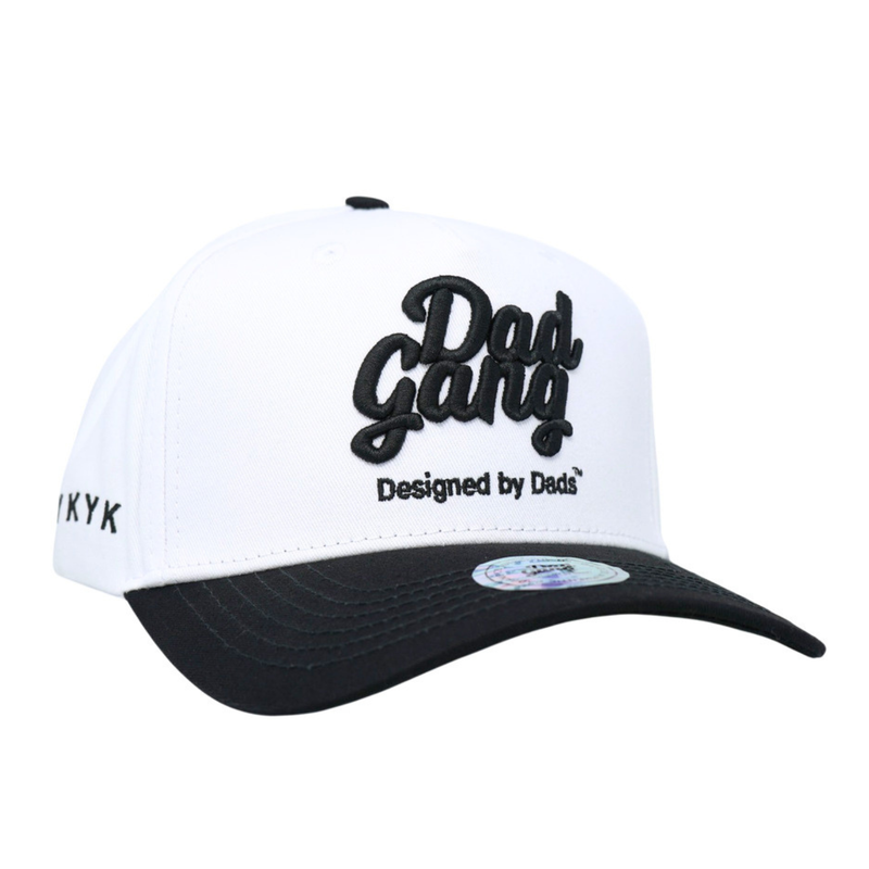 White & Black Logo Hat - Rooster 