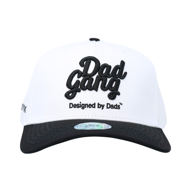 White & Black Logo Hat - Rooster 