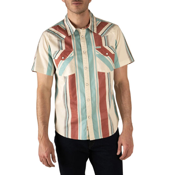 The Wyatt Pearl Snap Short Sleeve - Rooster 