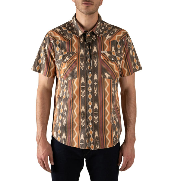 The Wyatt Pearl Snap Short Sleeve - Rooster 