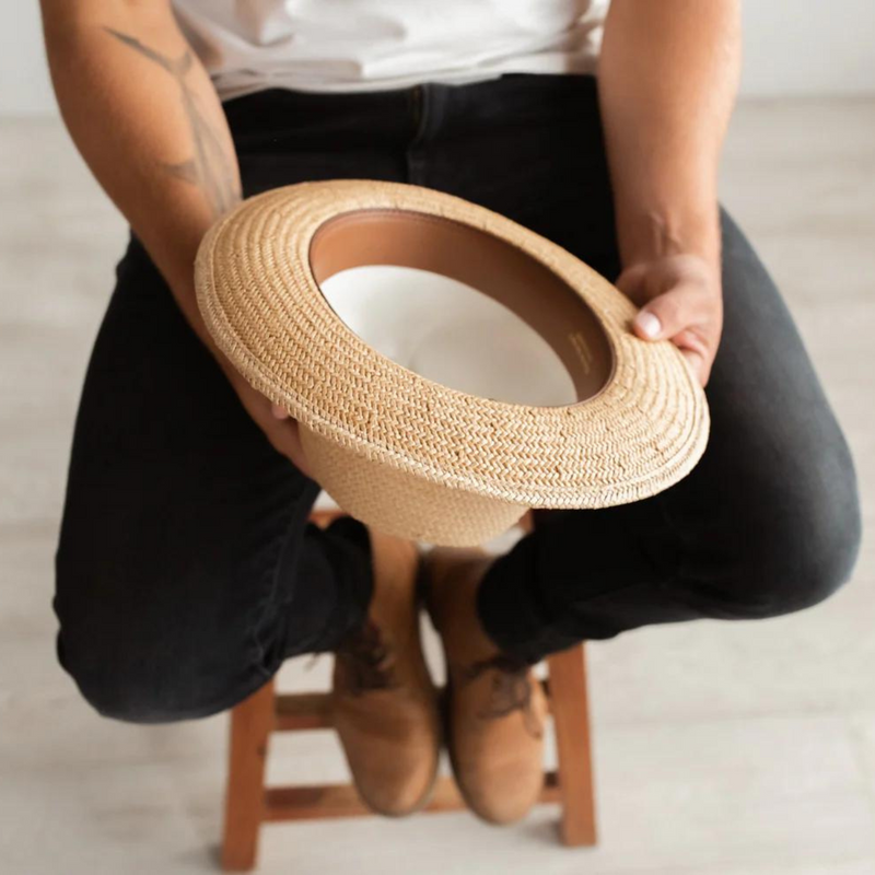 Wynwood Straw Fedora Sun Hat – Natural