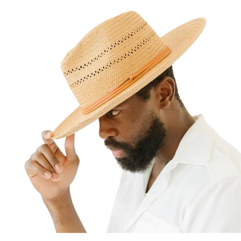 Wynwood Straw Fedora Sun Hat – Natural