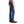 Side view of AG Everett jeans in Prolific showing slim leg profile and mid-rise waist