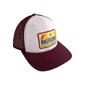 All American Southwest Trucker – White/Maroon
