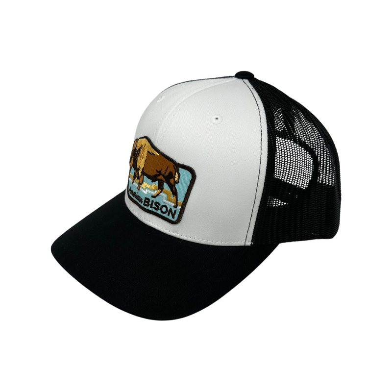 American Bison Trucker – White/Black