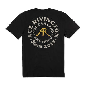 Super Supima Tee - AR Circle - Black - Rooster 