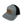 Side view of Ariat Flag Patch Grey Snapback showing curved brim and breathable mesh back panel - Rooster