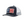 Front view of Ariat trucker hat in navy with USA flag patch and mesh back – Rooster