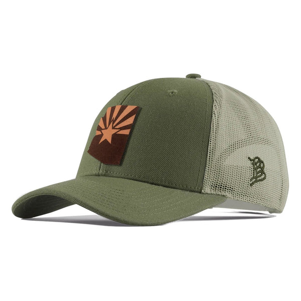 Arizona 48 State Tan Curved Trucker – Light Loden