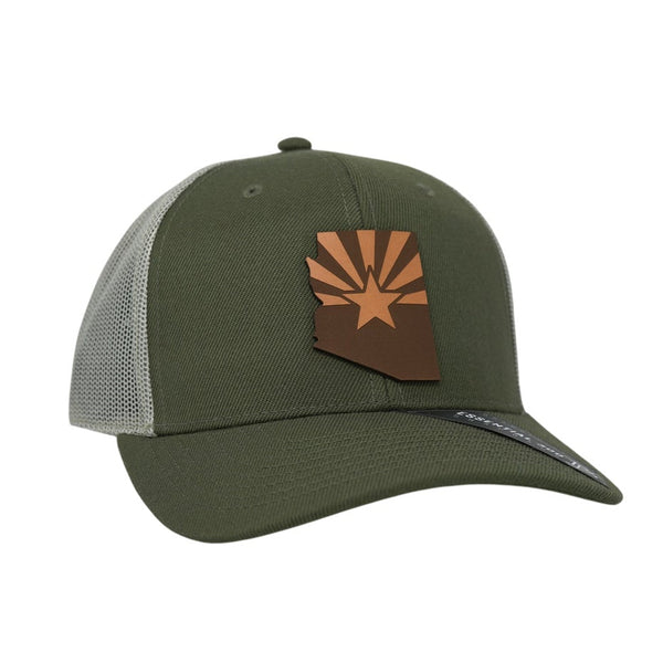Arizona 48 State Tan Curved Trucker