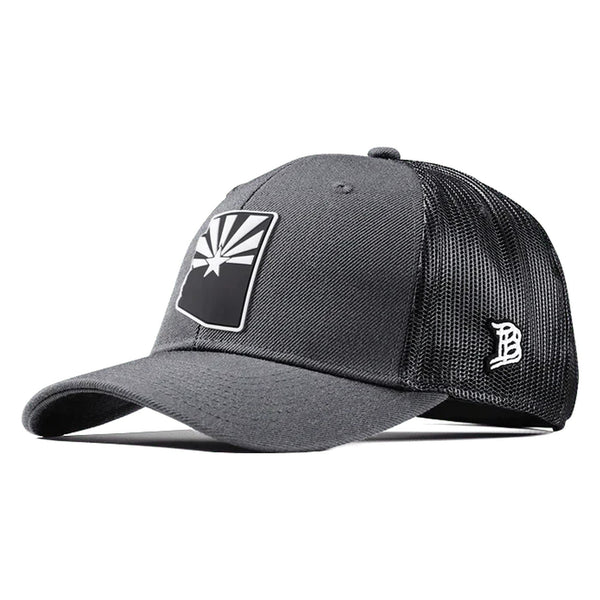 Arizona Vintage Curved Trucker – Charcoal