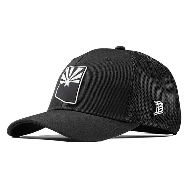 Arizona Vintage Curved Trucker – Black