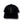Front view of Local Stated BA Cactus Stated Hat in Black/Black featuring a tonal black cactus logo patch on a structured crown with a curved brim