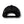 Back view of Local Stated BA Cactus Hat in Black/Black with adjustable snapback closure and tonal mesh back panels