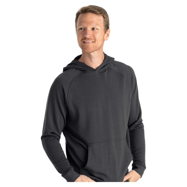 Bamboo Lightweight Fleece Hoodie – Black Sand