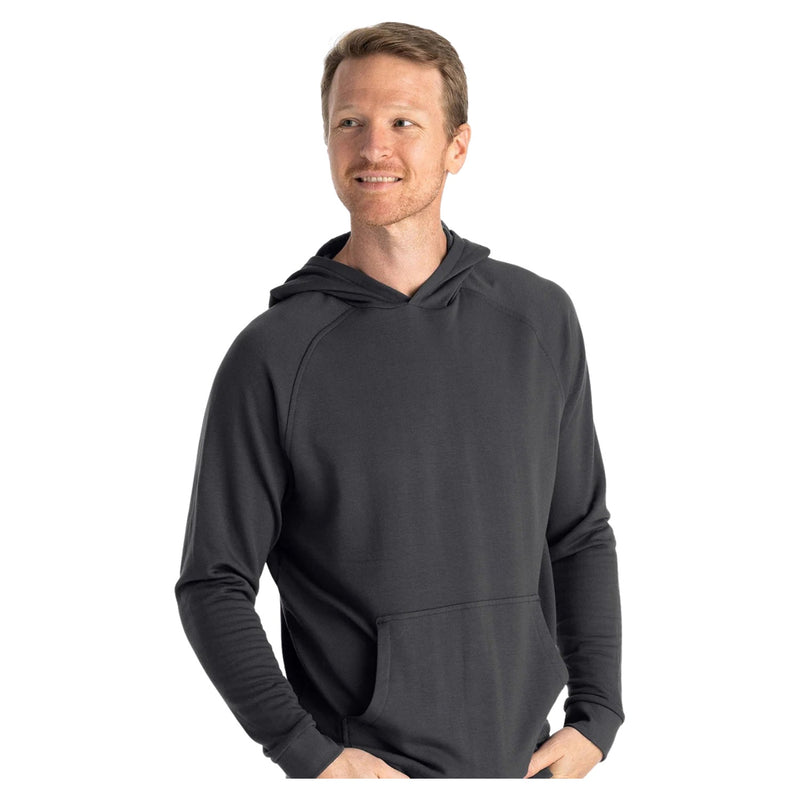 Bamboo Lightweight Fleece Hoodie – Black Sand