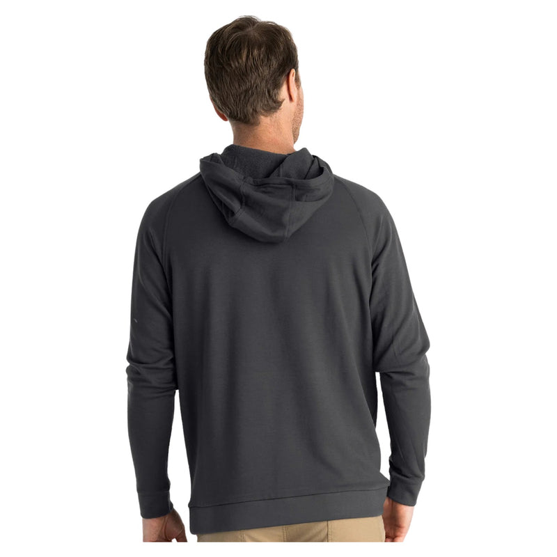 Bamboo Lightweight Fleece Hoodie – Black Sand