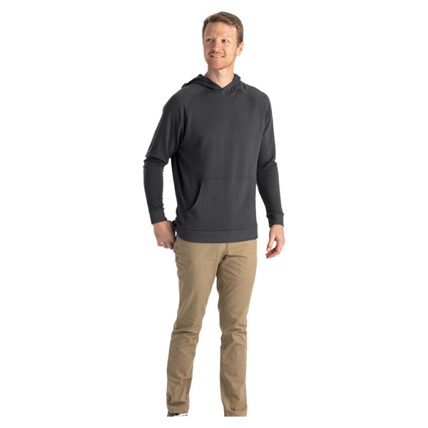 Bamboo Lightweight Fleece Hoodie – Black Sand