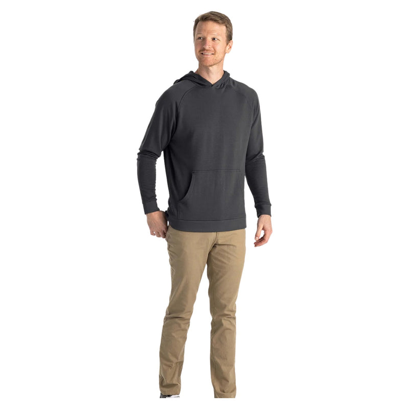 Bamboo Lightweight Fleece Hoodie – Black Sand