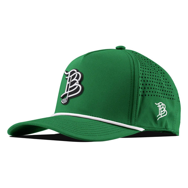 BB Golf Cutout PVC Curved 5 Panel Rope – Kelly Green