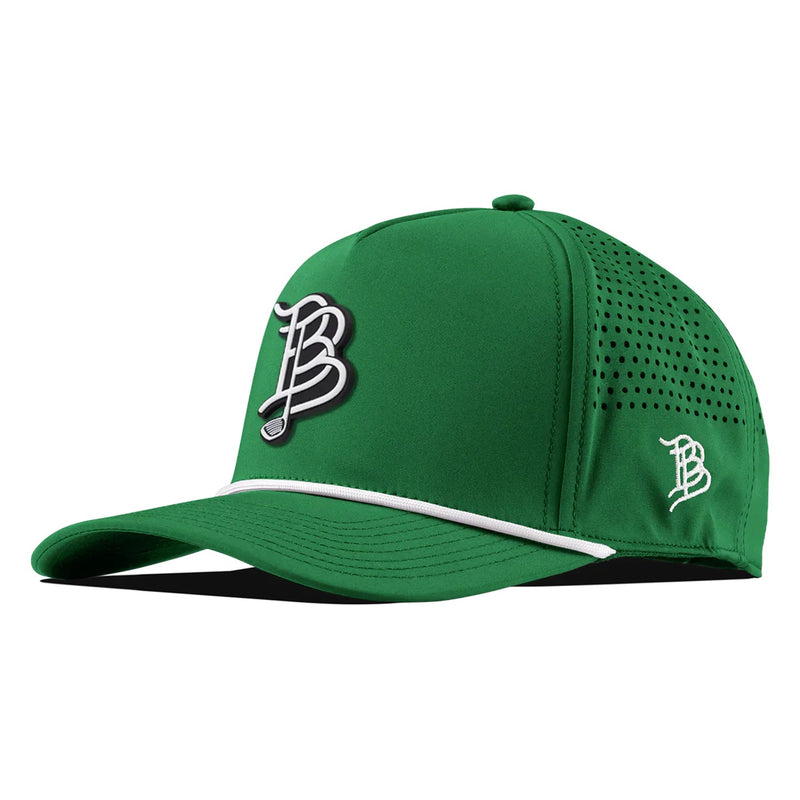 BB Golf Cutout PVC Curved 5 Panel Rope – Kelly Green