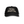 Front view of the Beach Club Hat in black with white embroidered Beach Club logo on structured crown
