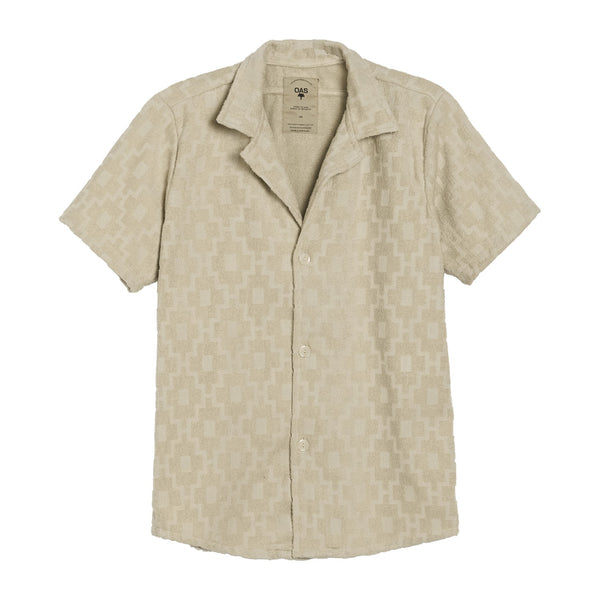 Beige Machu Cuba Terry Shirt - Rooster 