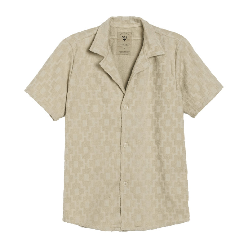 Beige Machu Cuba Terry Shirt - Rooster 