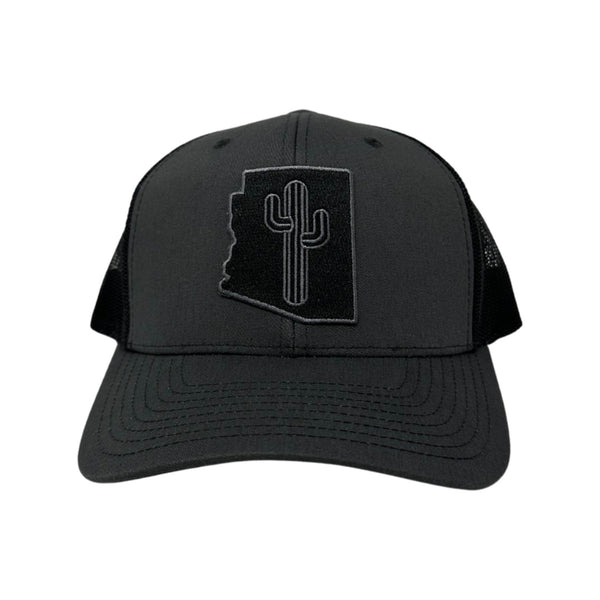 Blacked Out Cactus Stated - Charcoal/Black - Rooster 