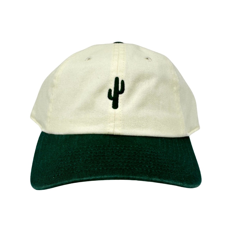 Mini Cactus Two Tone – Ivory/ Dark Green