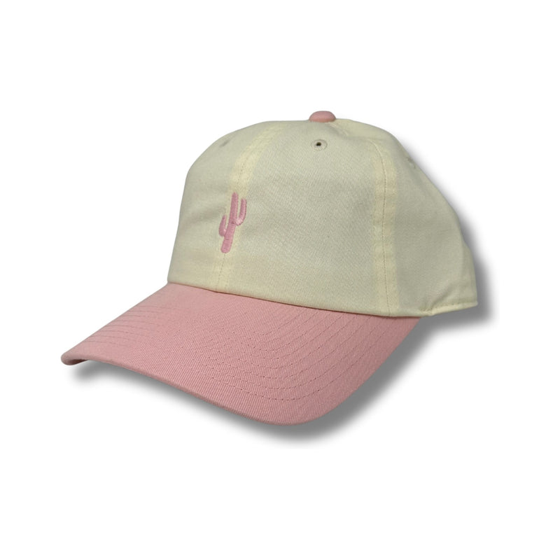Mini Cactus Two Tone – Ivory/ Pink
