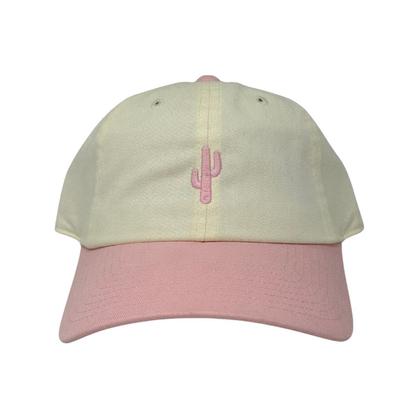 Mini Cactus Two Tone – Ivory/ Pink