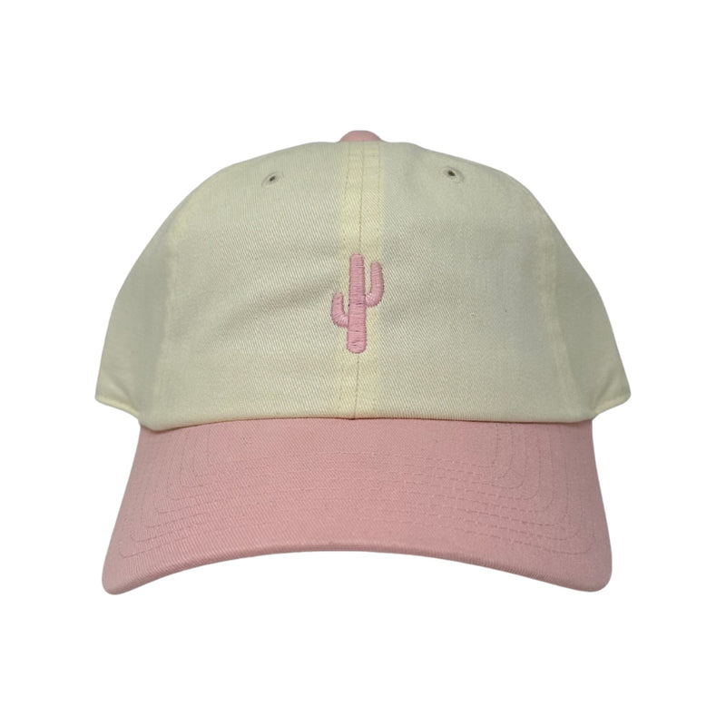 Mini Cactus Two Tone – Ivory/ Pink