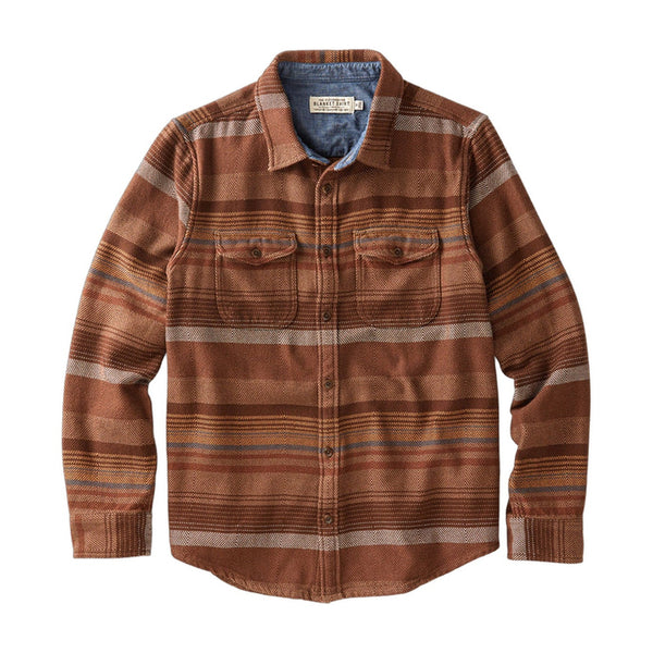 Blanket Shirt Copper Sonoran Stripe - Rooster 