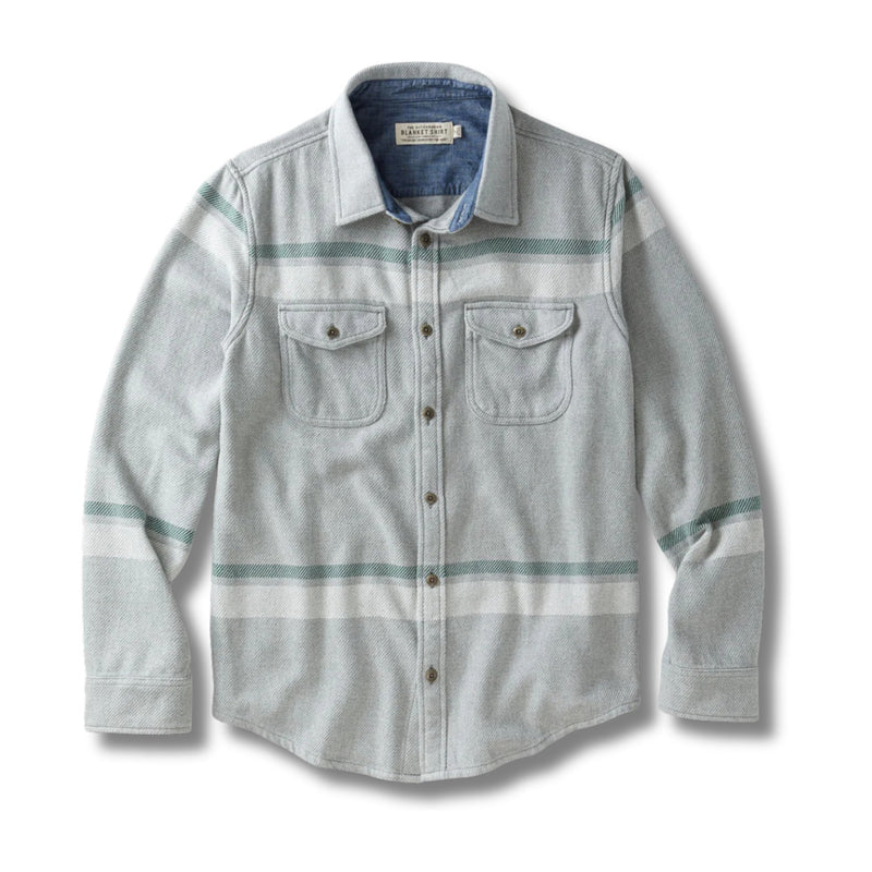 Blanket Shirt - Heather Grey Sunzal Stripe – Heather Grey Sunzal Stripe