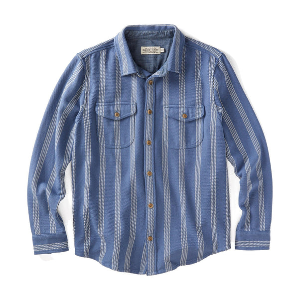 Blanket Shirt - Solimar Blue Skyline Stripe - Rooster 