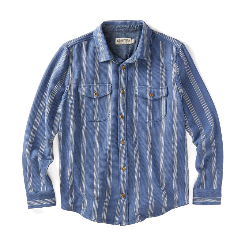 Blanket Shirt - Solimar Blue Skyline Stripe - Rooster 