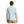 Back view of Roark Bless Up Breathable Stretch Shirt in Stripe Dusty Blue with vented back panel and continued stripe pattern