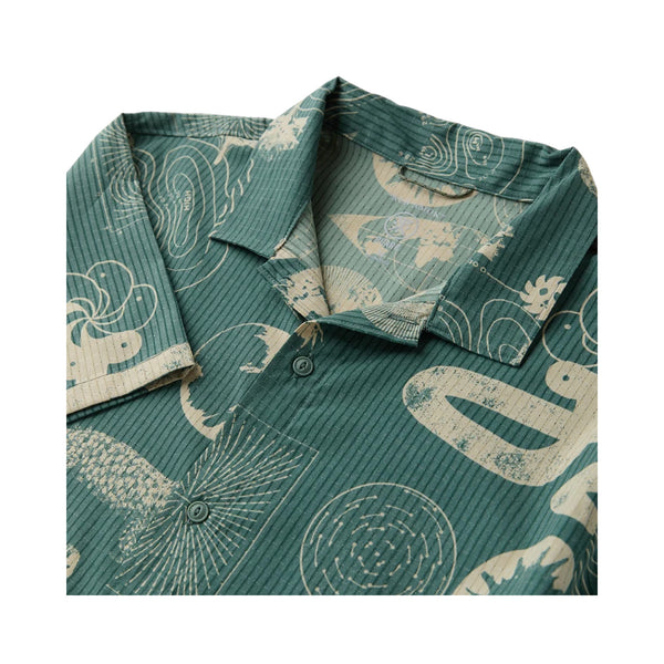 Bless Up Trail Button Up Shirt – Color: Slate Green