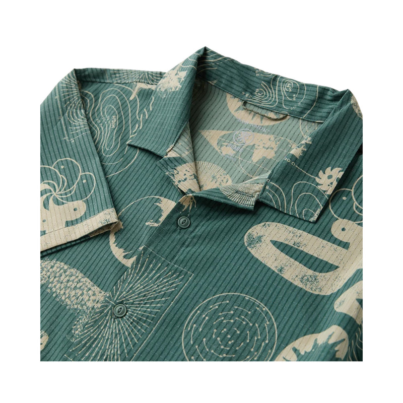 Bless Up Trail Button Up Shirt – Color: Slate Green