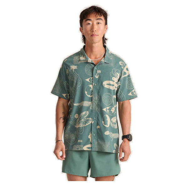 Bless Up Trail Button Up Shirt – Color: Slate Green